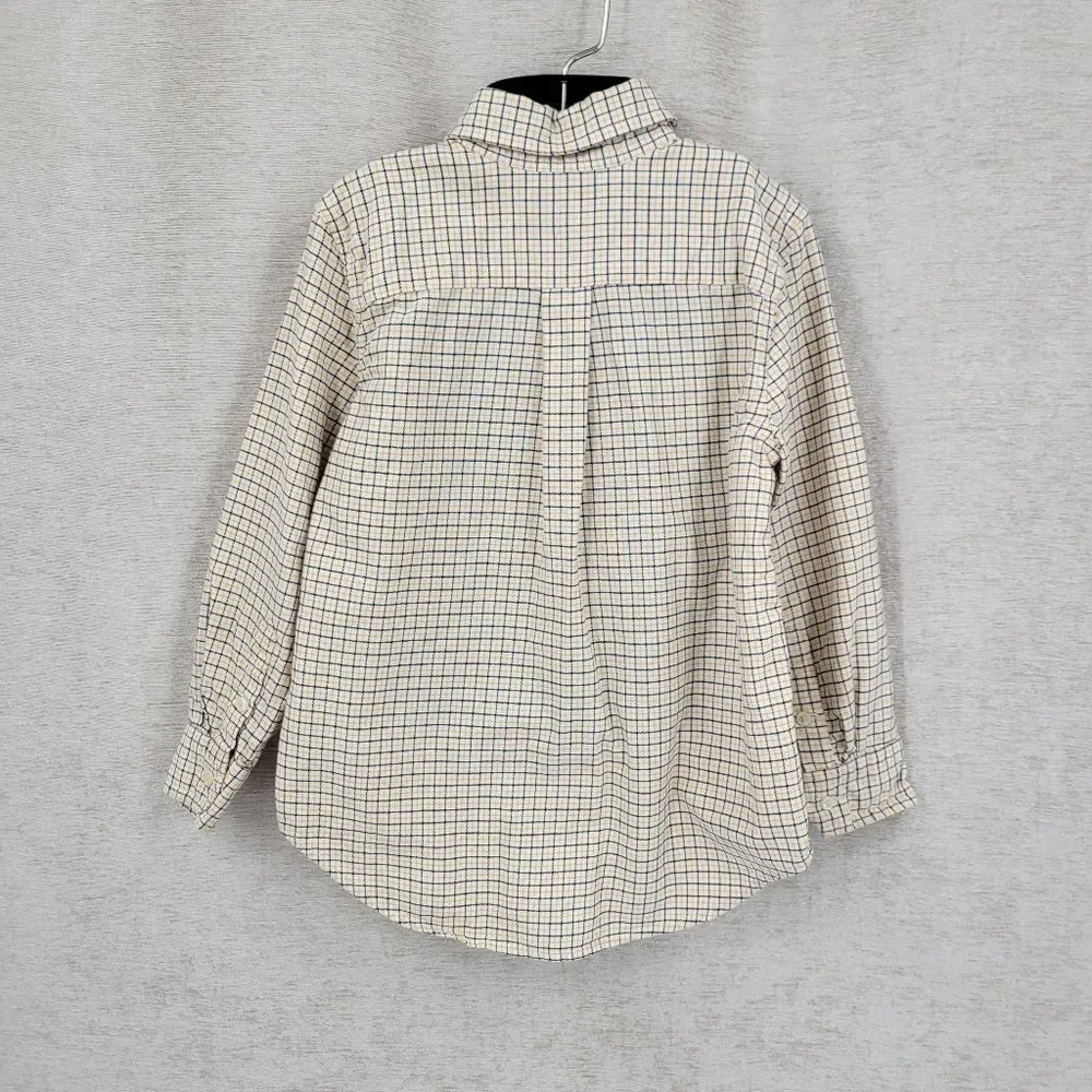Ralph Lauren Boys Yellow Plaid Button-Down Shirt  Classic Long Sleeve